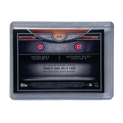 TOPPS MLBカード TRIBUTE JAVIER BAEZ ANTHONY RIZZO CUBS 17/99 #DR-BR 中古 IT2