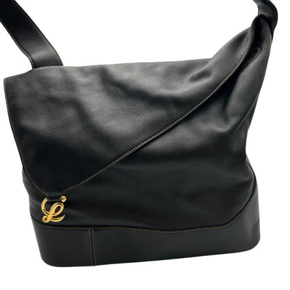 LOEWE ロエベ アントン ショルダーバッグ レディース レザー ヴィンテージ ブラック ブランド 肩掛け 希少 鞄 中古 W４