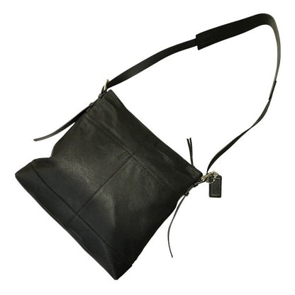 COACH コーチ ショルダーバッグ メンズ レザー 斜め掛け クロスボディ ブラック 70308 中古 T1