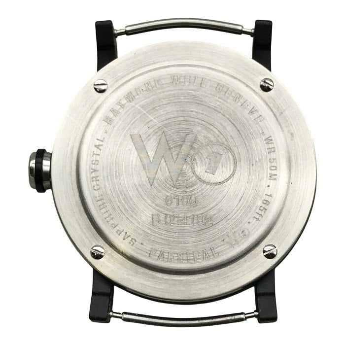 RAYMOND WEIL レイモンドウェイル 腕時計 メンズ アナログ クォーツ デイト W1 ラウンドフェイス シルバー/ネイビー 6100 中古 T1