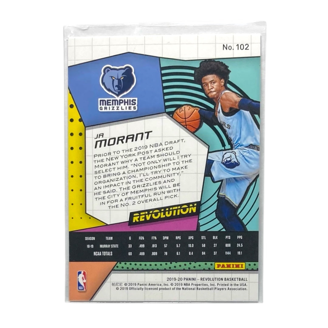 PANINI NBAカード REVOLUTION JA MORANT MEMPHIS GRIZZLIES #102 中古 IT2