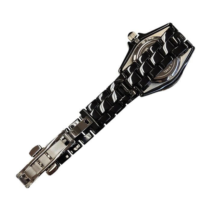 TECHNOS テクノス 腕時計 レディース アナログ クォーツ セラミック ブラック T9906BB 中古 T1