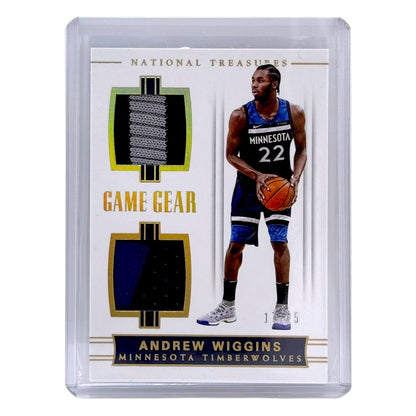 PANINI NBAカード NATIONAL TREASURES ANDREW WIGGINS MINNESOTA TIMBERWOLVES /25 #GGD-5 中古 IT1
