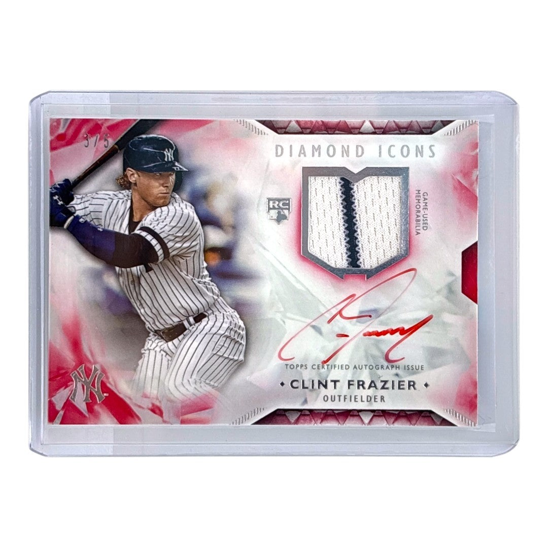 TOPPS MLBカード DIAMOND ICONS CLINT FRAZIER NEW YORK YANKEES /5 #THLAR-CF 中古 IT1