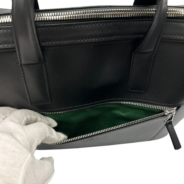 PS Paul Smith ピーエス ポールスミス ブリーフケース ブラック バッグ メンズ レザー 本革 ビジネスバッグ 中古 W1