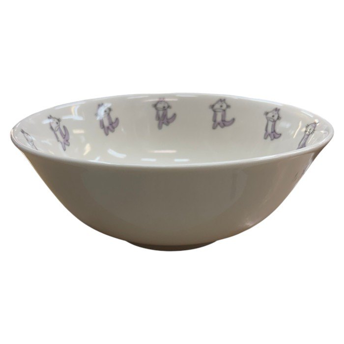 未使用品 エンスカイ 11ぴきのねこの皿 麺どんぶりとレンゲセット ラーメン 食器 馬場のぼる こぐま社 キャラクター 中古 W４