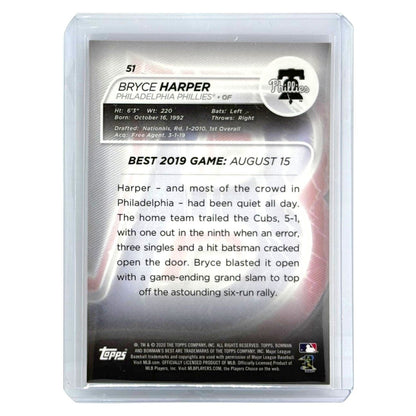 TOPPS MLBカード BOWMAN'S BEST BRYCE HARPER PHILADELPHIA PHILLIES /250 #51 中古 IT1