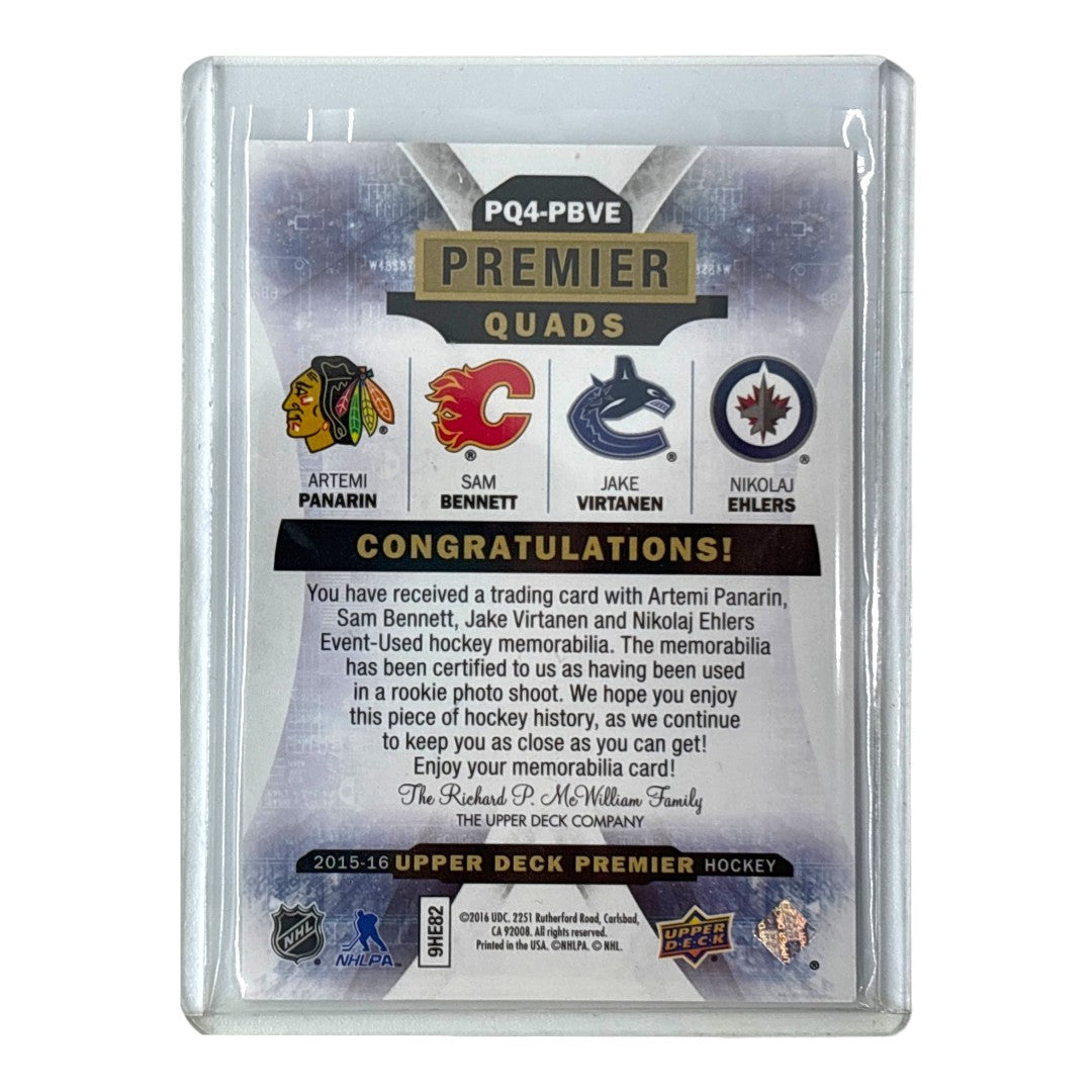 UPPER DECK NHLカード PREMIER ARTEMI PANARIN BLACKHAWKS SAM BENNETT FLAMES JAKE VIRTANEN CANUCKS NIKOLAJ EHLERS WINNIPEG JETS /65 #PQ4-PBVE 中古 IT1