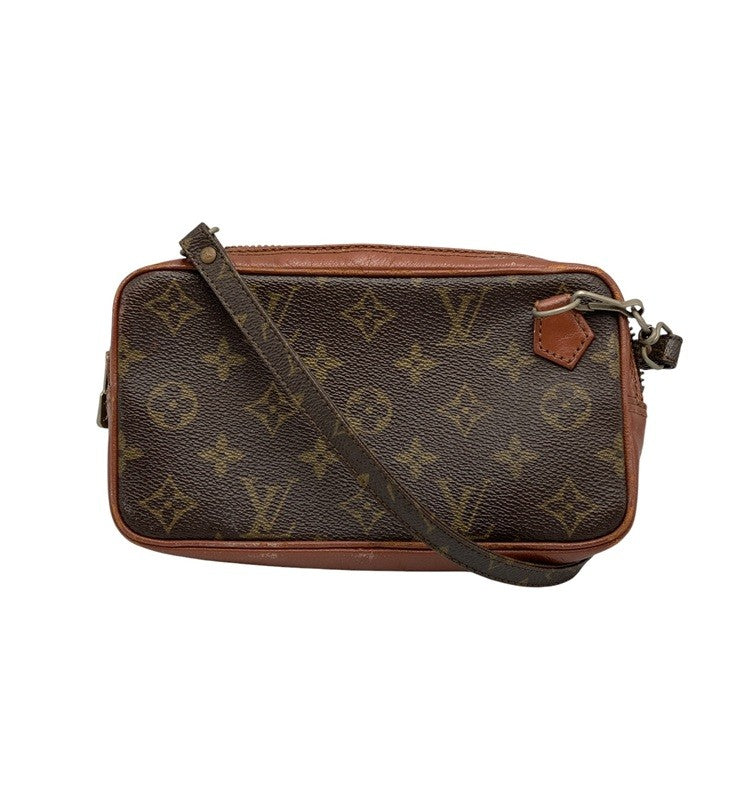 LOUIS VUITTON ルイヴィトン モノグラム 旧型 ポシェットマルリー バンドリエール M51828 中古 D4