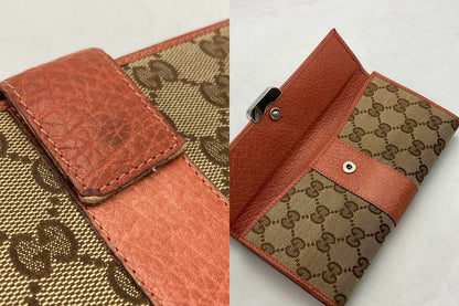 GUCCI グッチ GGキャンバス Wホック 長財布 233013 中古 D4