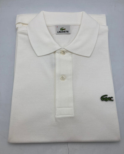 LACOSTE ラコステ 半袖 ポロシャツ L1212Y サイズ3 ホワイト 中古 D4