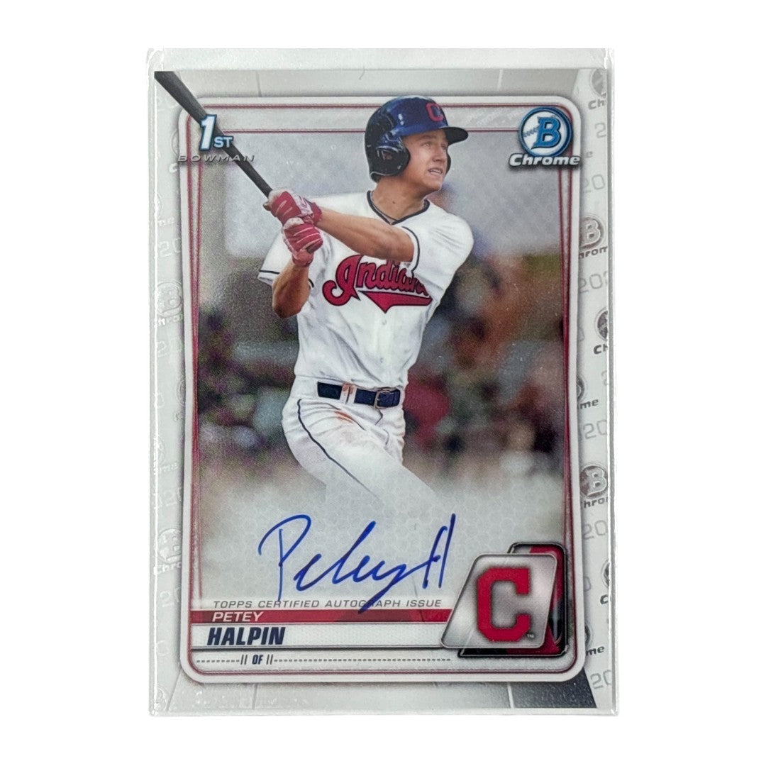 TOPPS MLBカード BOWMAN CHROME 1ST PETEY HALPIN CLEVELAND INDIANS #CDA-PH 中古 IT1