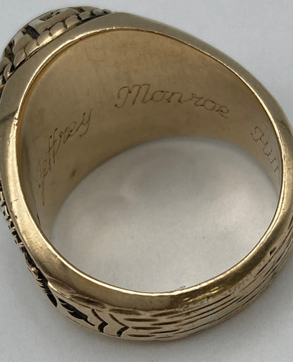 JOSTENS ジャスティンズ VIDOR HIGH ビダー・ハイスクール 1988年 カレッジリング 20号 合金 中古 D4