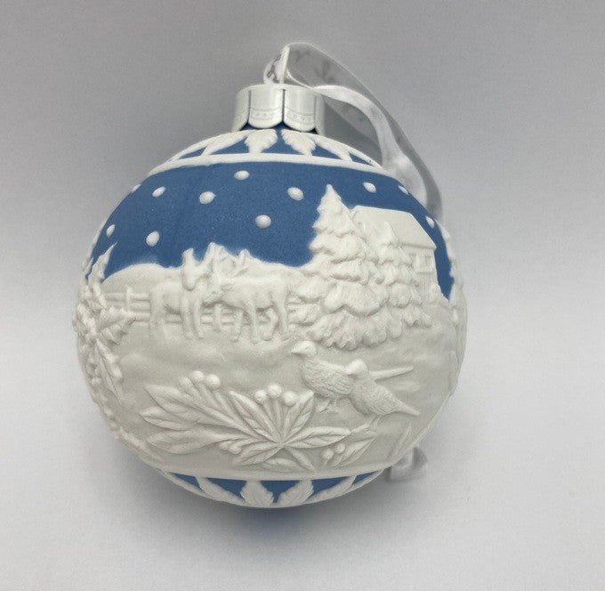 WEDGWOOD ウェッジウッド ホリデイ オーナメント Christmas Countryside Bauble 中古 D4