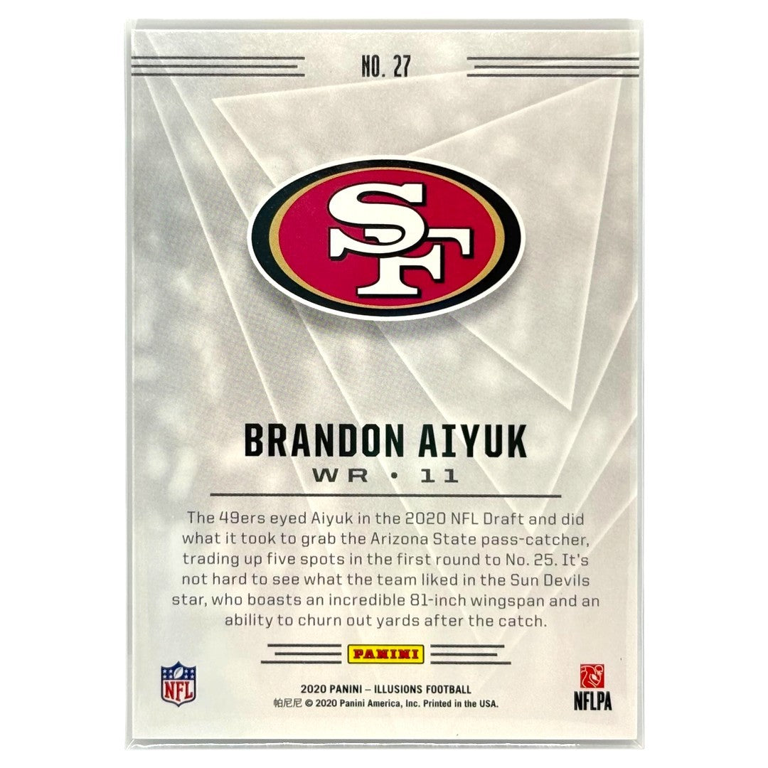 PANINI NFLカード ILLUSIONS BRANDON AIYUK SAN FRANCISCO 49ERS /75 #27 中古 IT1