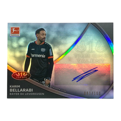 TOPPS サッカーカード TIER ONE KARIM BELLARABI LEVERKUSEN 081/100 #TT-KB 中古 IT2