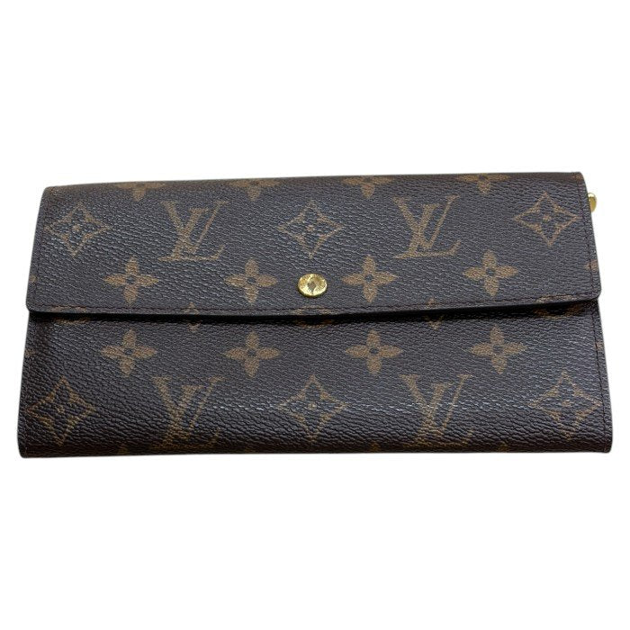 LOUIS VUITTON ルイヴィトン モノグラム ポルトフォイユ サラ M61734 長財布 ブランド レディース メンズ 小銭入れ カード入れ 中古 W４