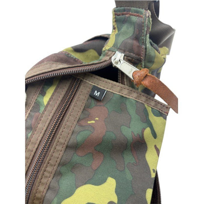 GREGORY グレゴリー カモフラ サッチェルM ショルダーバッグ 迷彩 カモフラージュ メンズ 肩掛け斜め掛け 中古 W1