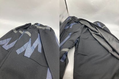 SOU・SOU ソウソウ カシミヤ混 筒下 鳶 ブラック パンツ サイズS 中古 D4