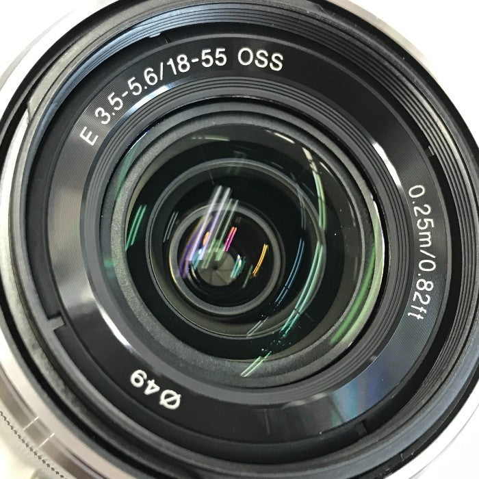SONY α アルファ デジタル一眼カメラ ズームレンズキット E 18-55mm F3.5-5.6 OSS ホワイト ミラーレス チルト可動式液晶 NEX-3K-W 中古 T1