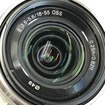 SONY α アルファ デジタル一眼カメラ ズームレンズキット E 18-55mm F3.5-5.6 OSS ホワイト ミラーレス チルト可動式液晶 NEX-3K-W 中古 T1
