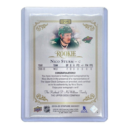 UPPER DECK NHLカード STATURE NICO STURM WILD /199 #198 中古 IT1