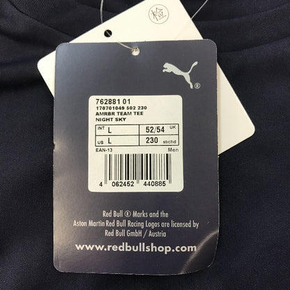 PUMA プーマ Red Bull レッドブル AMRBR チーム Tシャツ メンズ 2020 F1 レーシング Lサイズ ナイトスカイ 762881 中古 TK1
