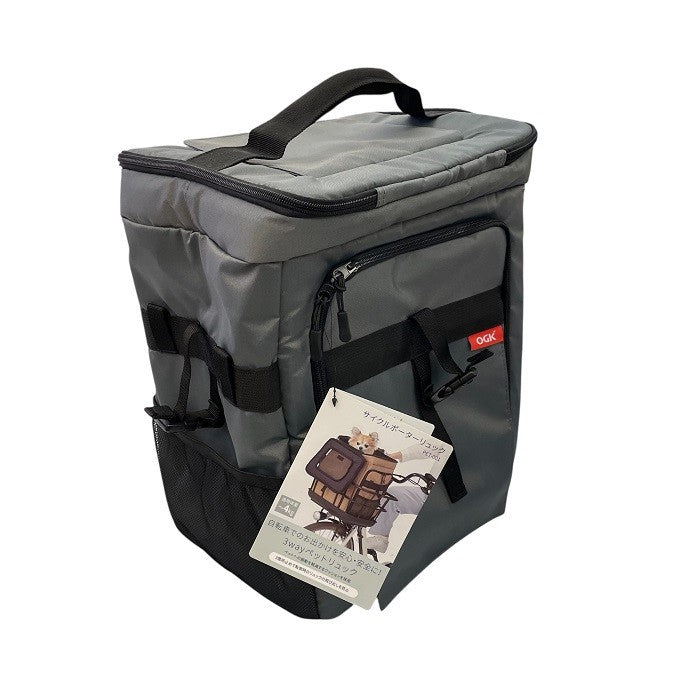 OGK 3way サイクルポーターリュック PET-001 犬 猫 おでかけ キャリー 自転車 ペットリュック 中古 R1