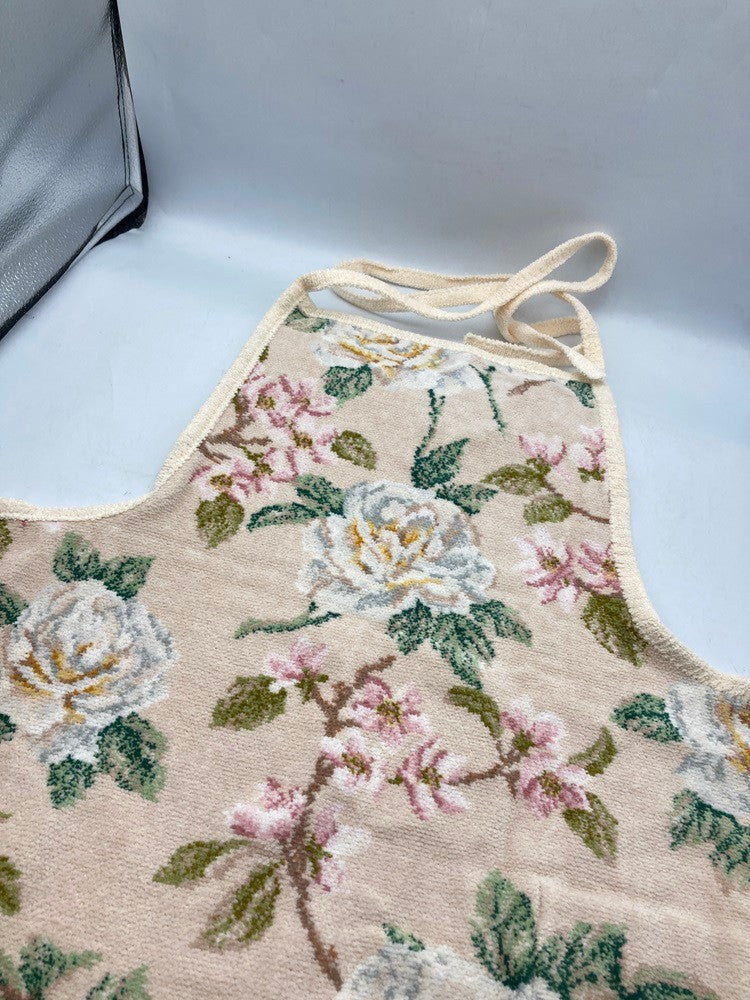 FEILER フェイラー シュニール織 エプロン バニラローズ 中古 D4