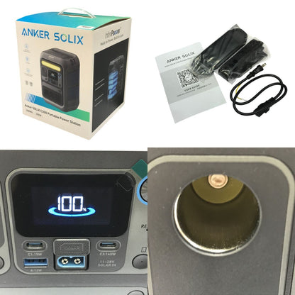 Anker アンカー Solix C300 DC Portable Power Station ポータブル電源 ダークグレー 288Wh 急速充電 蓄電 防災 コンパクト A17225Z1 中古 T1