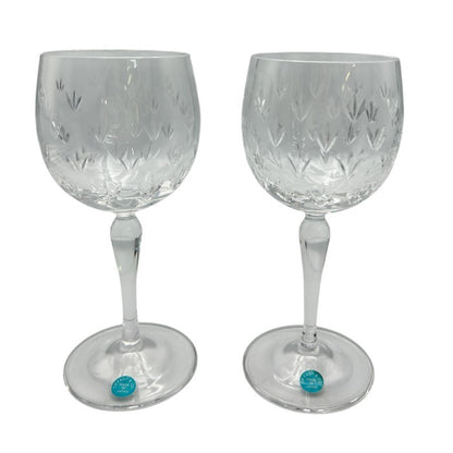 未使用品 ティファニー TIFFANY&CO. フローレット ペア ワイングラス 洋食器 ブランド おしゃれ 酒器 アルコール グラス 中古 W４