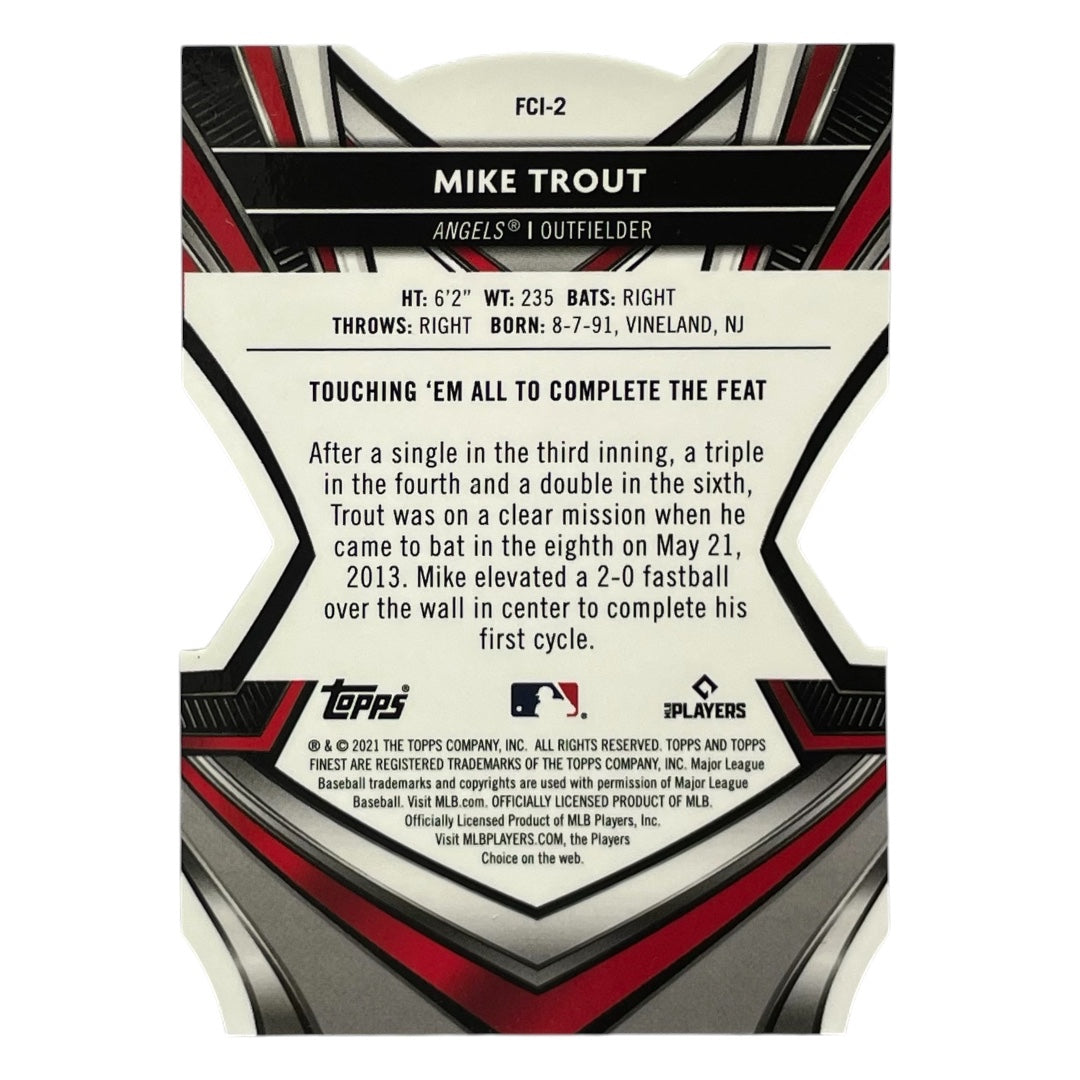 TOPPS MLBカード FINEST DIE CUT MIKE TROUT ANGELS #FCI-2 中古 IT2