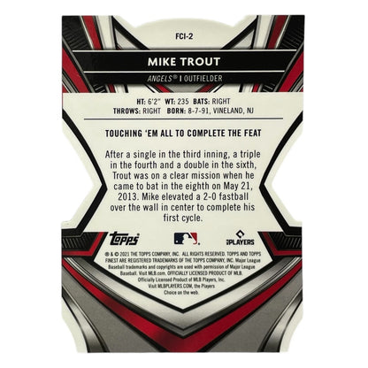 TOPPS MLBカード FINEST DIE CUT MIKE TROUT ANGELS #FCI-2 中古 IT2