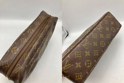 LOUIS VUITTON ルイヴィトン モノグラム トゥルーストワレット28 化粧ポーチ M47522 中古 D4
