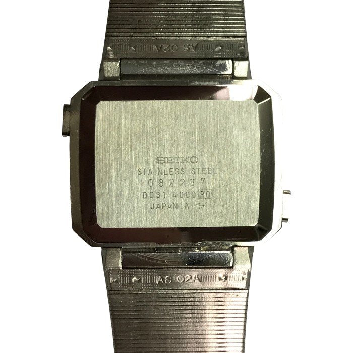 SEIKO セイコー ドットマトリックス 腕時計 メンズ デジタル クオーツ 画面スクロール ヴィンテージ D031-4000 中古 T1