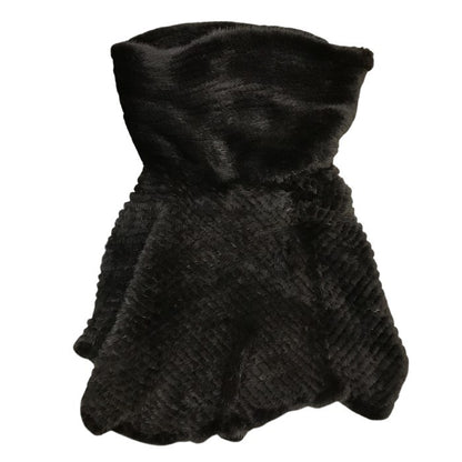 ARBORENTE ミンクファー ポンチョ レディース 冬 リアルファー アシンメトリー ダークブラウン M-Lサイズ 中古 T1