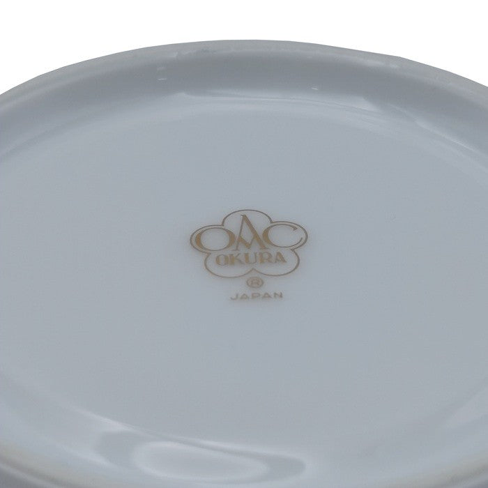 OKURA 大倉陶園 フリル ゴールドライン コーヒーカップ&ソーサー 6客 中古 H4