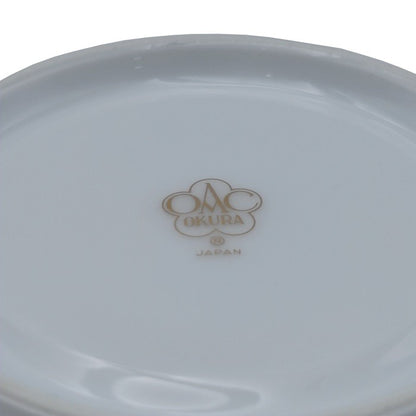 OKURA 大倉陶園 フリル ゴールドライン コーヒーカップ&ソーサー 6客 中古 H4