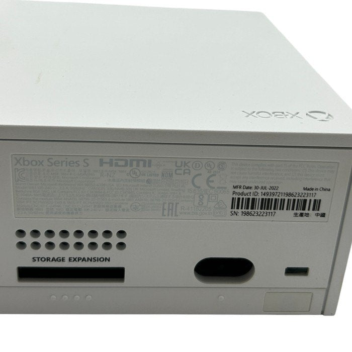 Microsoft Xbox Series S 512GB SSD 本体 マイクロソフト エックスボックスシリーズS ゲーム機 ハード 中古 W4