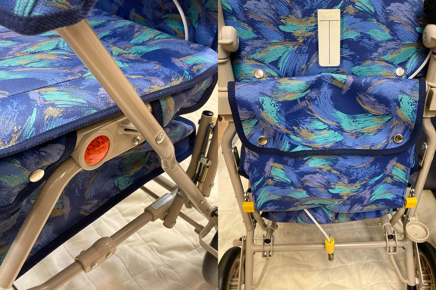 象印ベビー シルバーカー サンホリディ U248(ピーコックブルー) スタンダードDXモデル 中古 D4