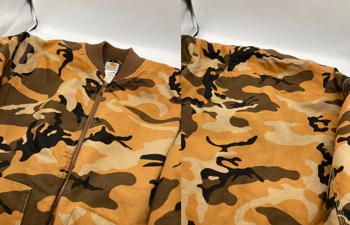 carhartt カーハート オレンジカモ コットンダック ジャケット 中古 D4