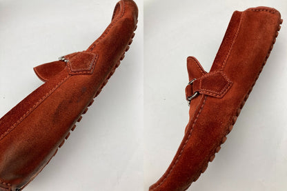 LOUIS VUITTON ルイヴィトン スエード ドライビングシューズ サイズ7 メンズ 中古 D4