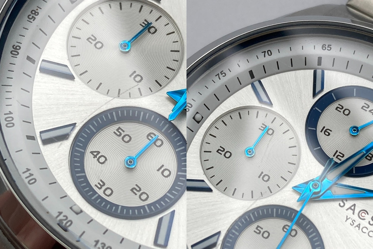 SACSNY Y'SACCS サクスニーイザック クロノグラフ 腕時計 クオーツ SY-15201 中古 D4