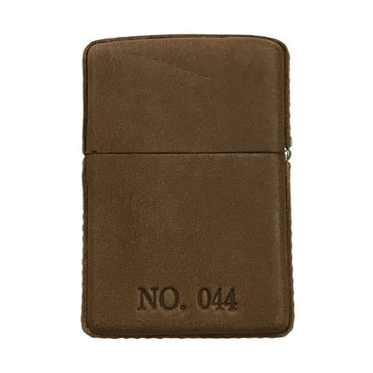 リネージュII × ZIPPO 3周年記念 種族シリーズ ドワーフ オイルライター LINEAGE 限定100個 シリアルナンバー 革巻き 型押し レザー ブラウン 中古 T1