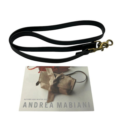 ANDREA MABIANI アンドレア マビアーニ 2WAY パイソン バッグ レザー 本革 蛇革 鞄 肩掛け ハンドバッグ 中古 W４