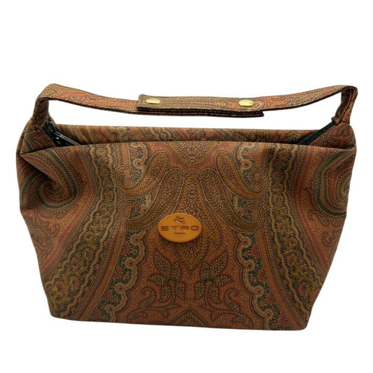 ETRO エトロ ペイズリー柄 バニティバッグ ハンドバッグ レディース ポーチ 総柄 中古 W４