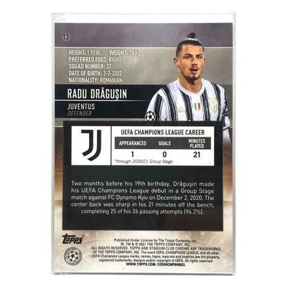 TOPPS サッカーカード STADIUM CLUB CHROME RADU DRAGUSIN JUVENTUS #13 中古 IT2