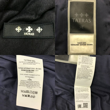 TATRAS タトラス DOMIZIANO ダウンジャケット メンズ ウール フーディ ドミッツィアーノ ネイビー 01サイズ MTAT20A4289-D 中古 T1