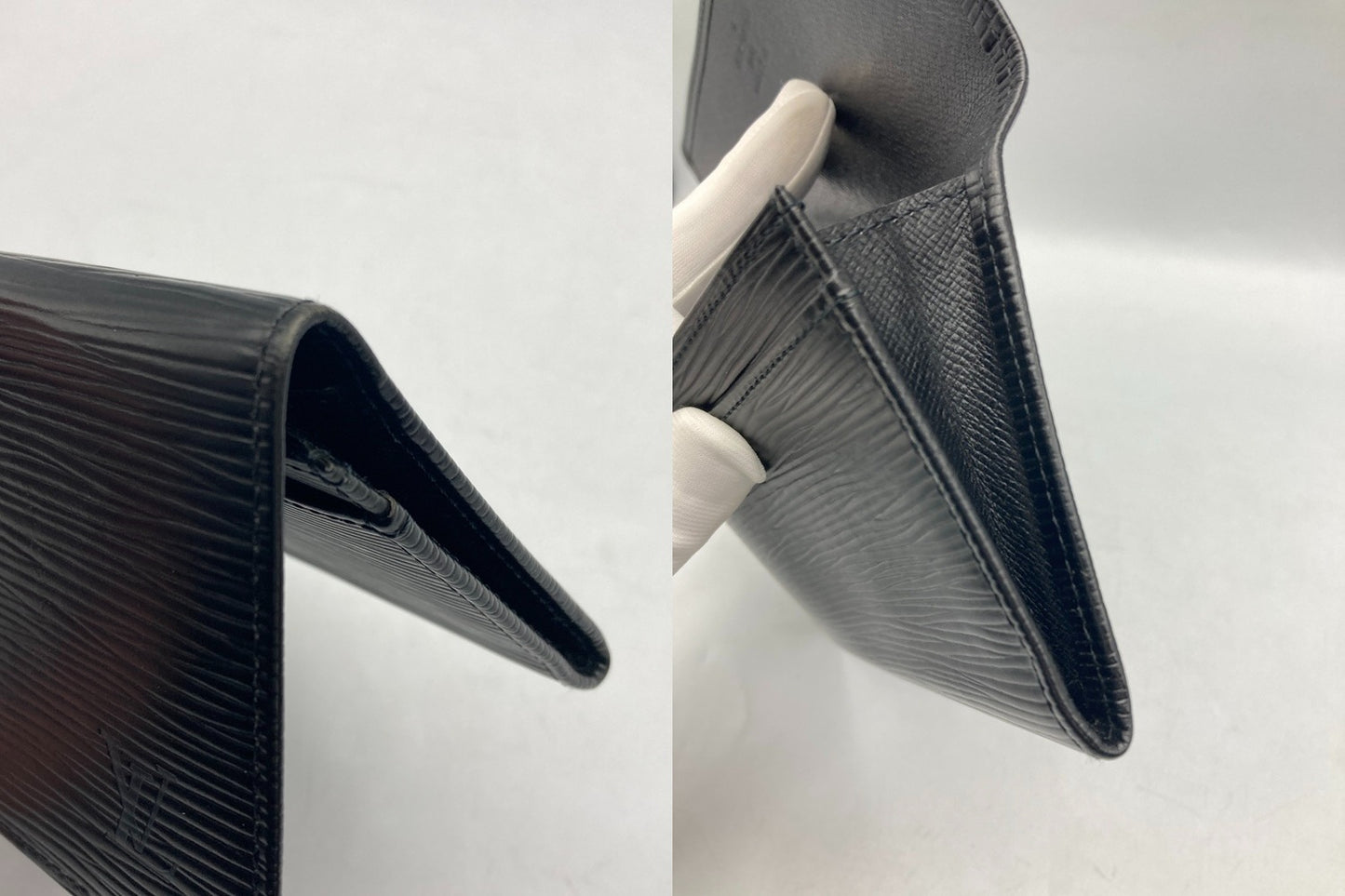 LOUIS VUITTON ルイヴィトン エピ ポルトエン3 カルトクレディ ノワール M63532 長財布 中古 D4