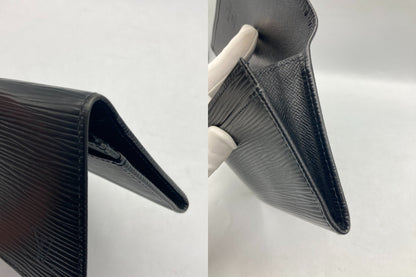 LOUIS VUITTON ルイヴィトン エピ ポルトエン3 カルトクレディ ノワール M63532 長財布 中古 D4
